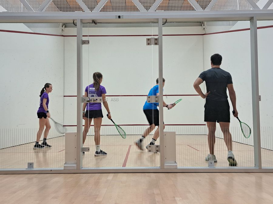 Mehr oder weniger talentiert beim Squash