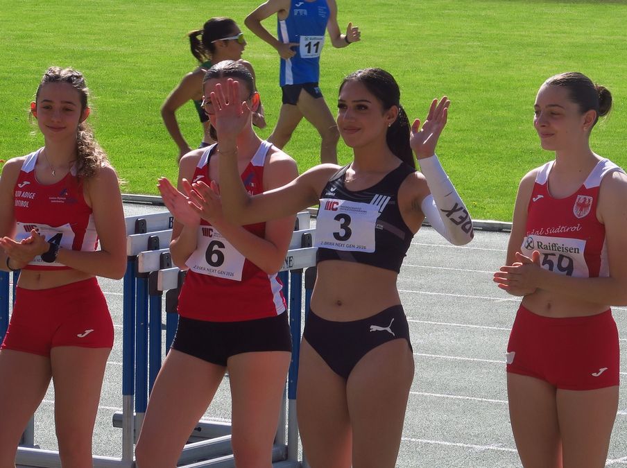 Athletenpräsentation ist Standard (hier Nazanin Maktabi)