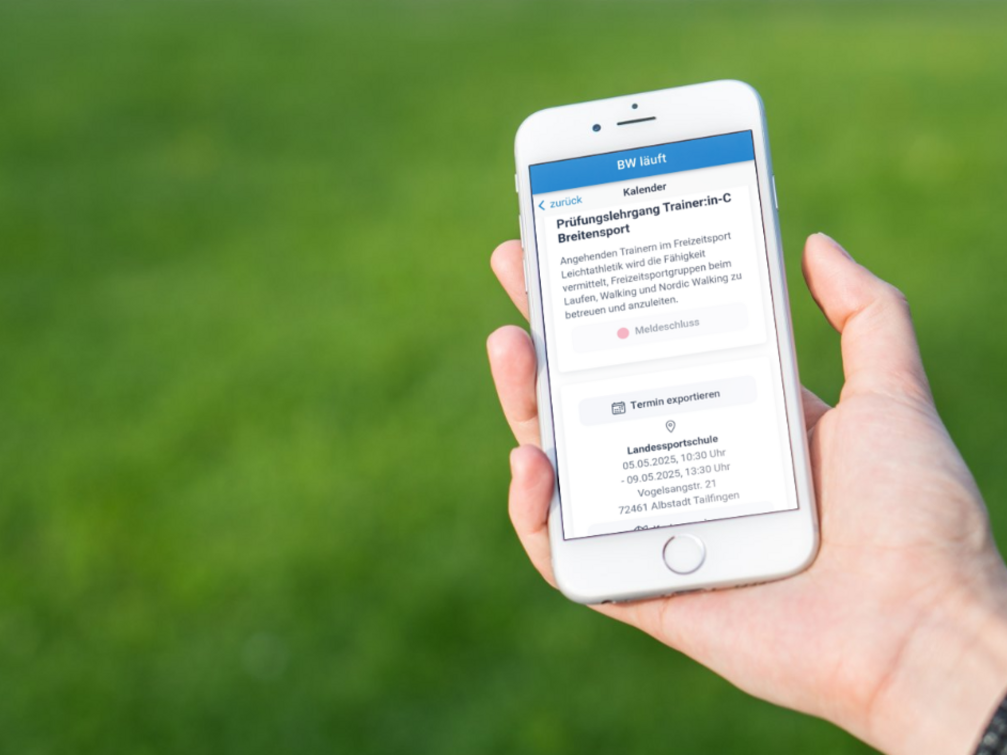 Die "BW läuft" App