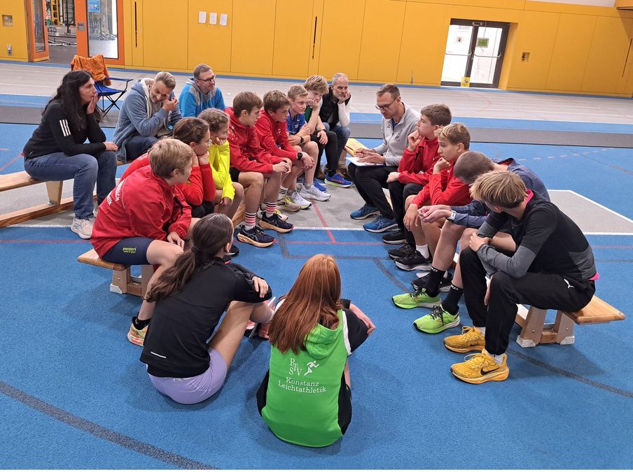 ... wichtig waren aber auch die Gespräche - bei den Läufern ...