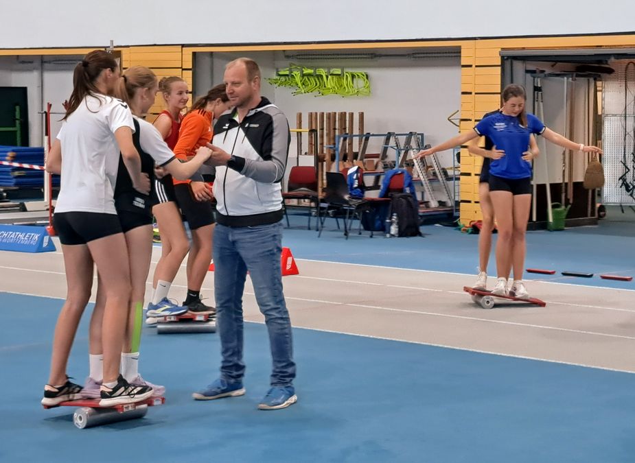 Gleichgewichtsschulung für Springer